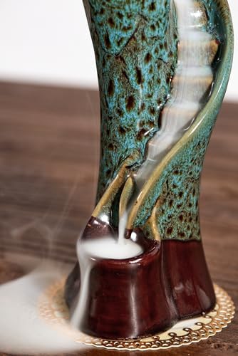 Unique Cloud Stairs Ceramic Incense Holder with Backflow Cones