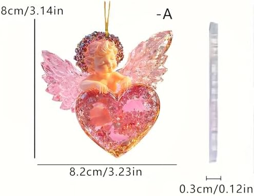 Crystal Effect Animal and Angel Hanging Decor Set
