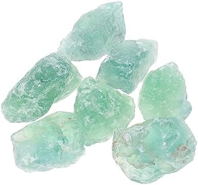 Luxshiny Green Fluorite Aquarium Decor Stones Set