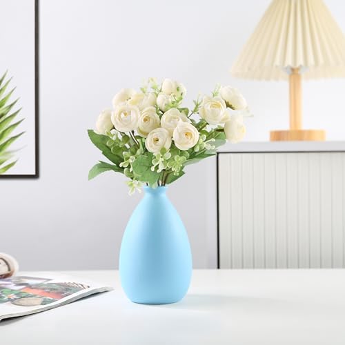 Modern Ceramic White Dry Vase for Home Decor