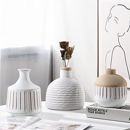 Lizofer Boho Minimalist Ceramic Vase Set of 4