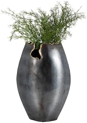 Sagebrook Home Modern Metal Vase 14 Inch Black