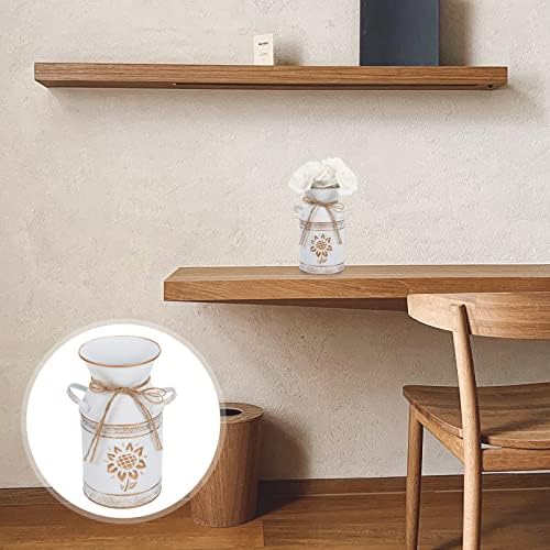 Galvanized Bucket Vintage Vase Farmhouse Decor