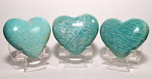 Natural Green Amazonite Heart Feldspar Crystal Stone - 1PC