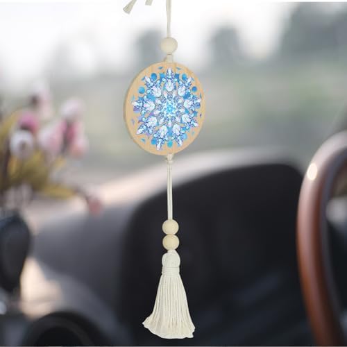 2Pcs Double Sided Diamond Art Pendant for Beginner