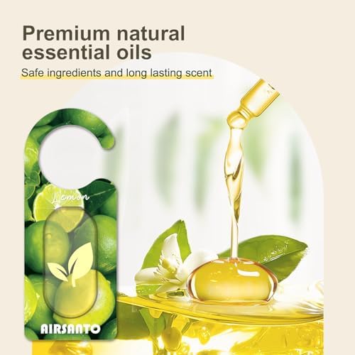 Lemon Essential Oil Sachets 6 Pack - Home Car Fresheners
