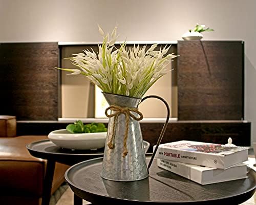 Vintage Galvanized Flower Vase for Home Decor