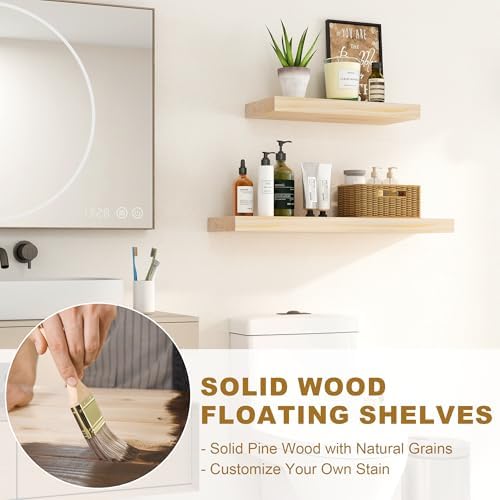 Fun Memories Floating Shelves 24 Wide Set of 2