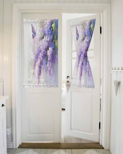 Elegant Door Curtains with Tiebacks for French Doors 1