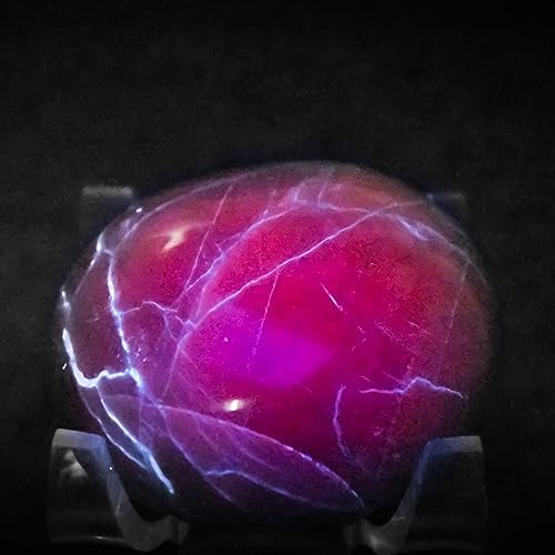 21 Inch Garnierite Pebble Natural UV Reactive Crystal for Indoor Fountain