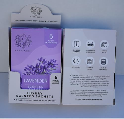 Aberscent Premium Scented Sachets 6-Pack