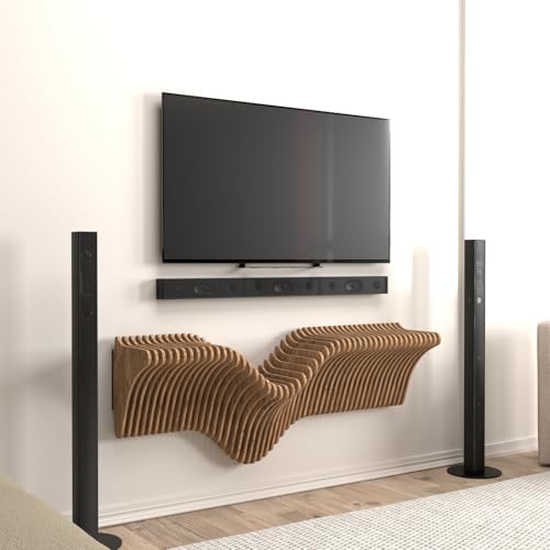 Batamex 40 Inch Wavy Floating Shelf Modern Design