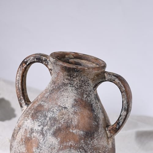 79 Inch Ceramic Rustic Farmhouse Vase with Handle