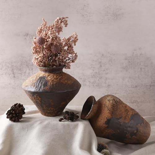 Rustic Terracotta Vase with Matte Finish