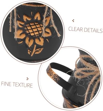 Vintage Bucket Vase Decorative Metal Planter for Flowers and Events