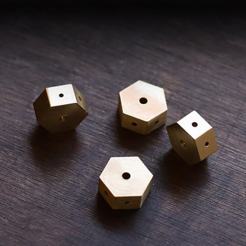Mini Dual Purpose Incense Holder 3 Pcs Brass Censer with Hexagonal Burner Plate