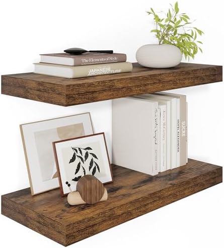 Vivelove 24 x 12 Floating Shelves Set Of 2