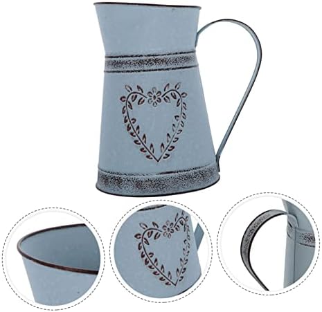 Stobaza 1pc Kettle Shape Iron Flower Vase for Home Decor