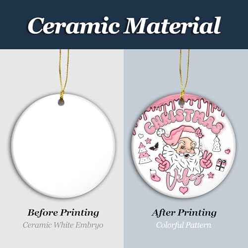 3D Cute Santa Christmas Ornament 2024