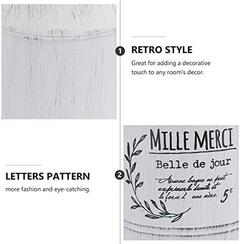 Angoily Retro Galvanized Flower Vase French Style Decorative Bucket for Home Office