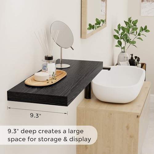 24 Inch Rustic Floating Shelf Set of 2 for Home Decor