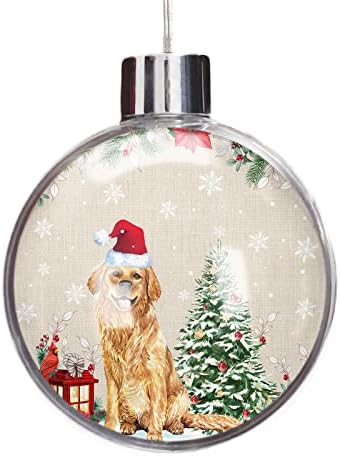 Christmas Ball Ornaments Clear Plastic Decor for Tree Party and Home