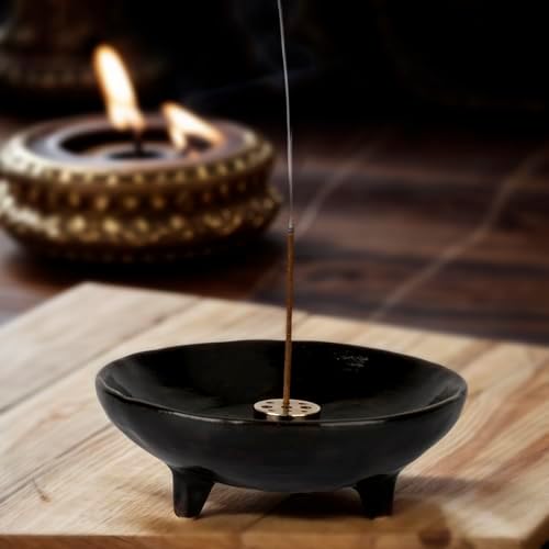 Handmade Ceramic Incense Holder with 9-Hole Design