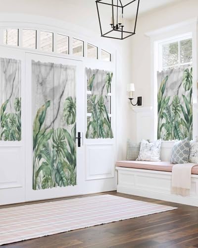 Elegant Door Curtains with Tiebacks and Rod Pockets 1