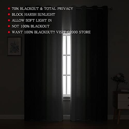 G2000 84 Inch Blackout Curtains 2 Panels Set
