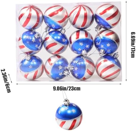 12PCS Patriotic Star-Spangled Hanging Decor