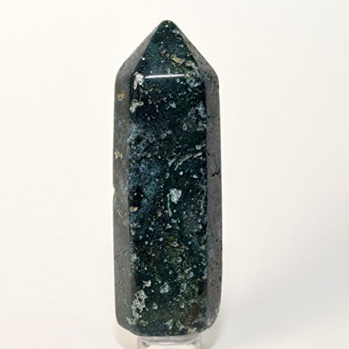 HQRP 29 Inch Blue Green Agate Natural Crystal Stone Wand