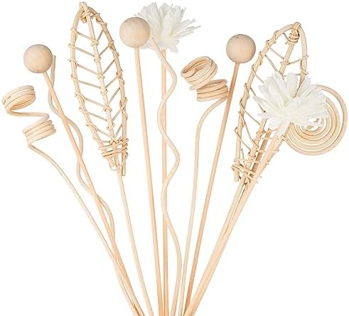 WUTAOBON 12Pcs 10 Inch Natural Rattan Reed Diffuser Set