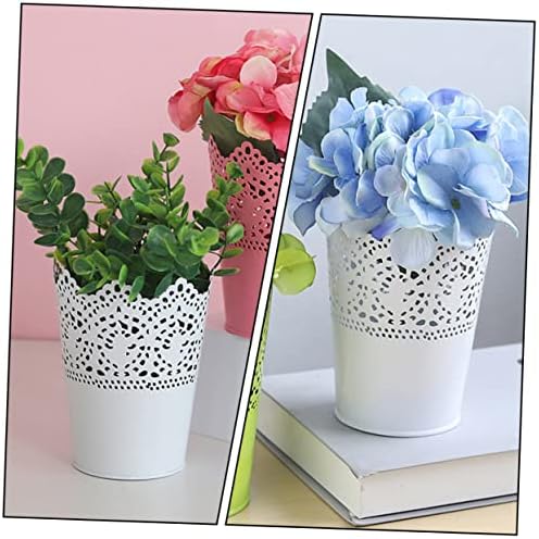 2pcs Elegant Iron Flower Vase for Home Decor and Wedding Centerpieces