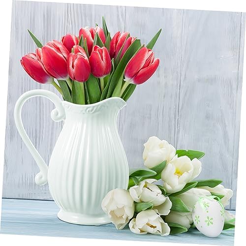 Happyyami Nordic Style Pitcher Vase Flower Pot Ceramic Decor