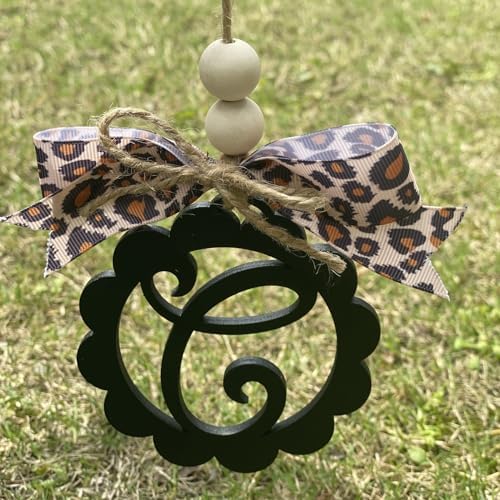 Leopard Pattern Rear View Mirror Hanging Ornament for Women