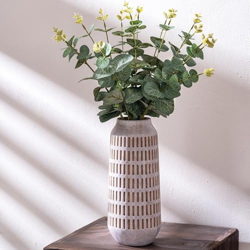 Rustic Ceramic Flower Vase 96 Inch Farmhouse Decor