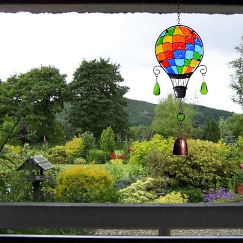 Hand-Painted Christmas Bell Stained Glass Suncatcher