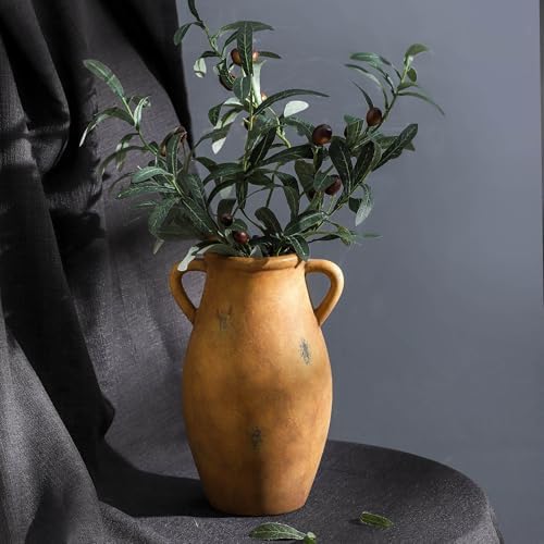 113 Inch Large Ceramic Flower Vase with Handles