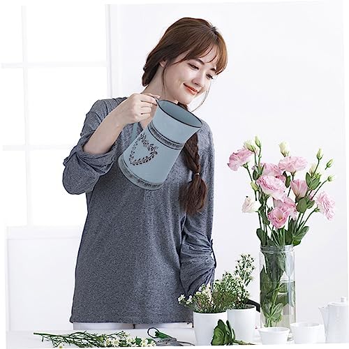 Vintage Kettle Shape Metal Flower Vase for Home Decor