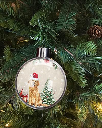 Christmas Ball Ornaments Clear Plastic Decor for Tree Party and Home