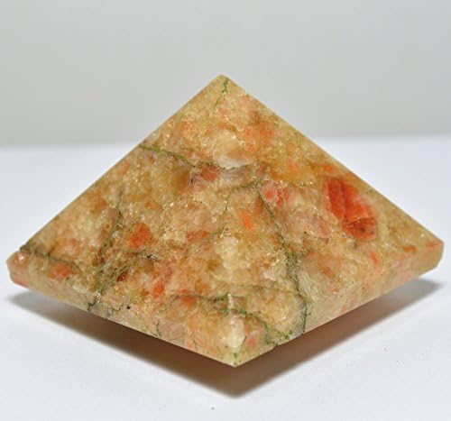 Sunstone Pyramid and Aragonite Cabochon Set