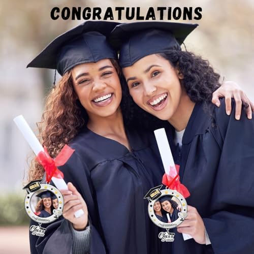 2025 Graduation Ornament Metal Cap Photo Pendant