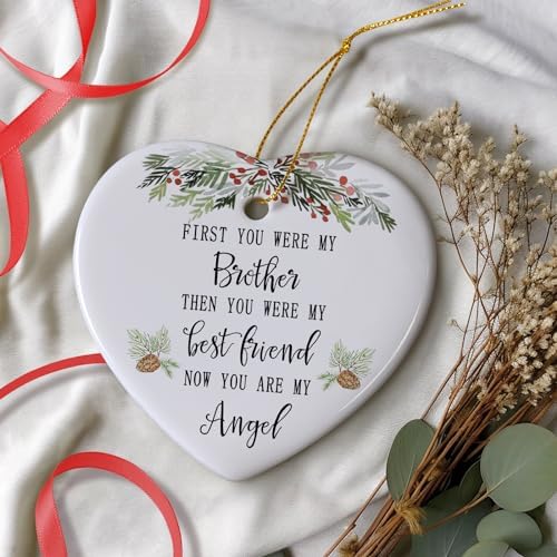 Memorial Ornament for Brother - Sympathy Keepsake