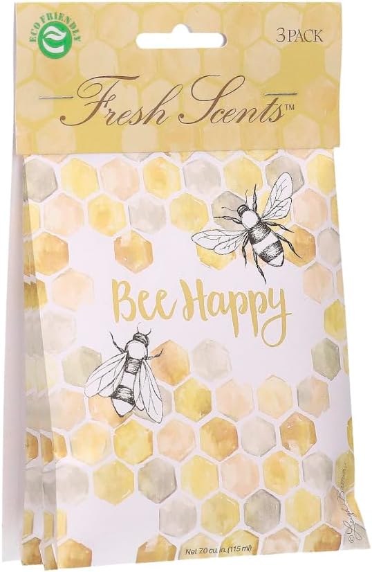 Willowbrook Fresh Scents Scented Sachet 3 Pack Bee Happy