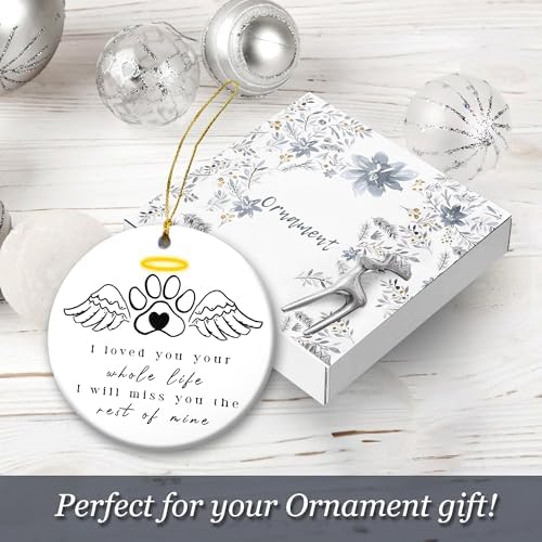 Christmas Pet Ornament 2024 Cat Dog Memorial Gift