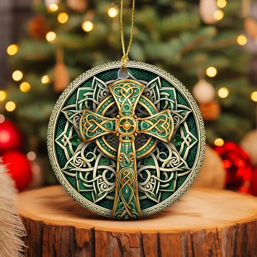 SunSky Gallery Irish Trinity Celtic Cross Ornament