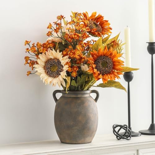 Dobbyby Ceramic Flower Vase 76 Inch Black
