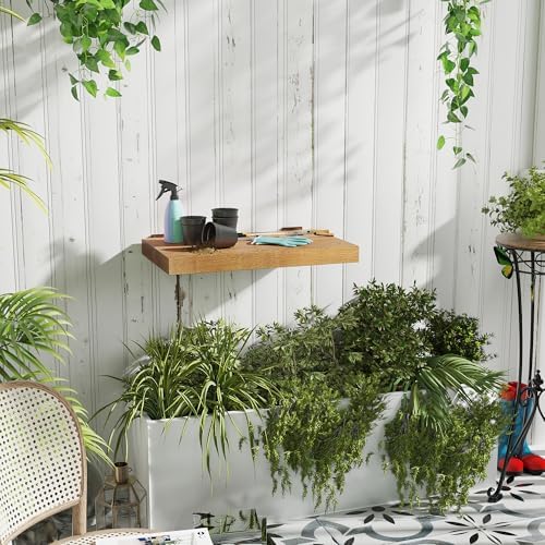 Solid Oak Floating Shelves 16x10 Inch Heavy Duty