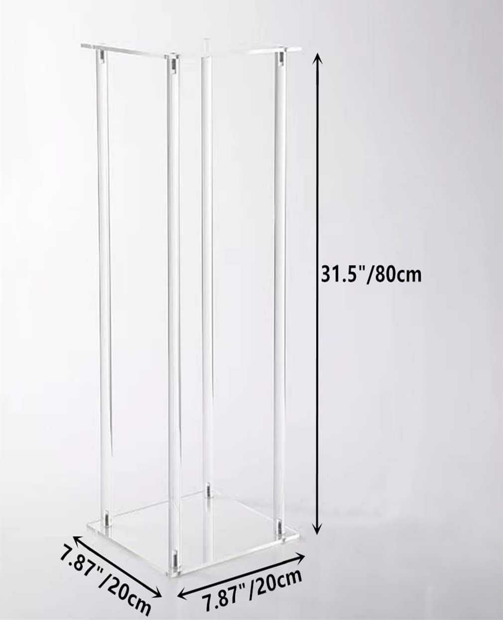 10 Pcs Clear Acrylic Wedding Centerpieces Stands