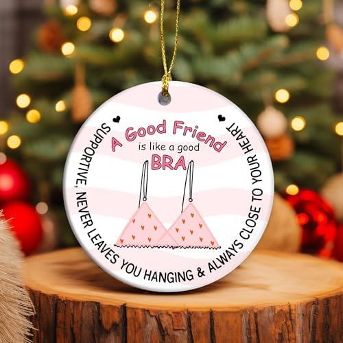 Friendship Ornament A Friend Like A Good Bra